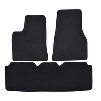 Velour FußMatten Automatten FüR Tesla S 2012-2020 3-Tlg Schwarz