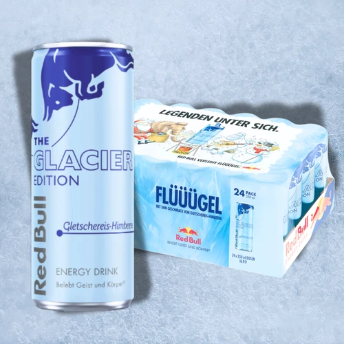 Red Bull Glacier Edition Glacier Ice Raspberry Energy Drink 250ml - Pack of 24