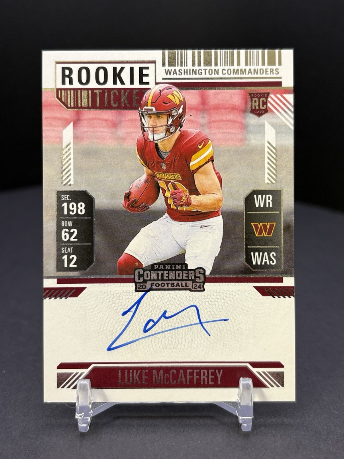 2024 Panini Contenders Rookie Ticket RPS Luke McCaffrey #121