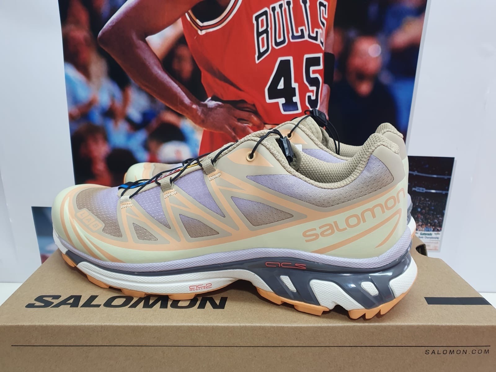 Salomon XT 6 S-Lab Skyline White Pepper Peach UK 11.5 EUR 46 2/3 (L47440500) image 7
