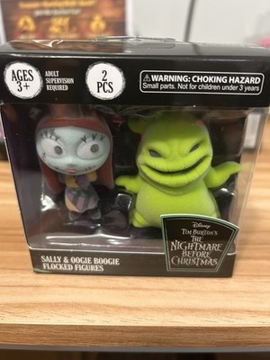 Disney Nightmare Before Christmas Sally & Oogie Boogie 3'' Flocked Figures, 2pc