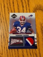 Thurman Thomas 2006 Leaf Limited Hardwear game worn helmet 3 color #/100 - BILLS