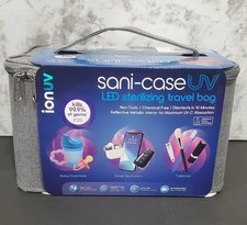 Ionuv Sani-Case UV LED Sterilizing Travel Bag By TZUMI - Gray NEW
