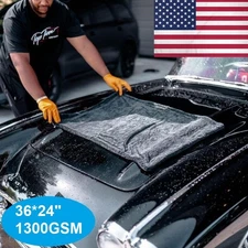 Water Absorbing Car Wash Microfiber Drying Towel Twisted Loop 24 x 36" 1300GSM