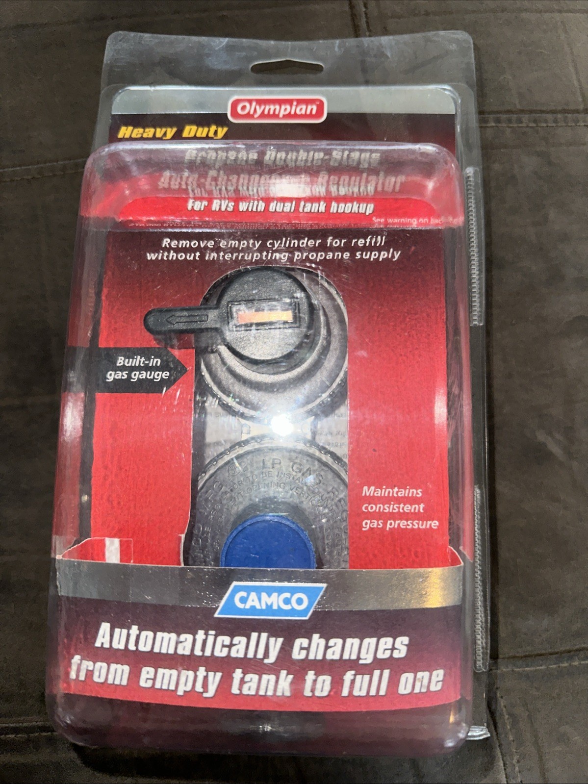 Camco Propane Double Stage Auto Changeover Regulator Camp RV