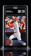 Topps 2018 National Baseball Card Day Shohei Ohtani #8 TAG 10 Rookie Angels. rookie card picture