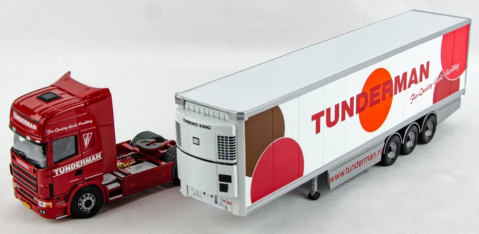 Corgi CC12902 Scania Topline Fridge Trailer Tunderman 1:50 Diecast Model Truck - Image 4 of 4