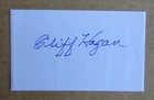 CLIFF HAGAN SIGNED AUTOGRAPH 3X5 INDEX CARD NBA HALL OF FAME ST. LOUIS HAWKS