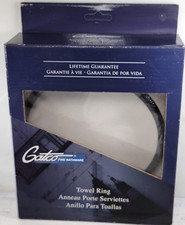 GATCO Latitude2 Towel Ring Matte Black Finish Gatco 4242MX