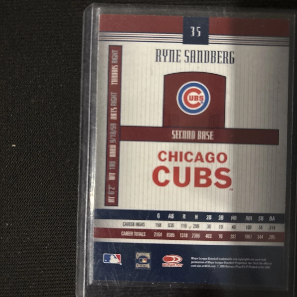 Donruss Signature Series 2005 - Ryne Sandberg #35 Foto 2 de 4