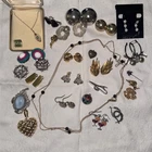 Vintage Estate Costume Jewelry Lot All Wearable. 25 pieces