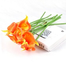 5Pcs Artificial Fake Calla Lilies Cala Lilly Flowers Wedding Bridal Bouquet