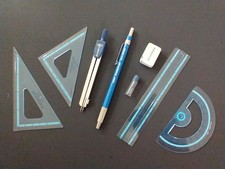 8 Piece Staedtler Geo Set Geometry Set ALL Metal Compass