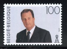 Belgium 1531 MNH, King Albert II Definitive Issue from 1994.