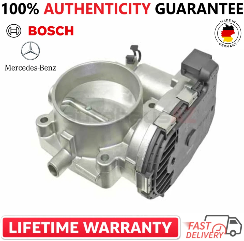 Carrocería del acelerador original Bosch 0280750019, A1121410125 para Mercedes-Benz 2001-2006 Foto 2 de 4