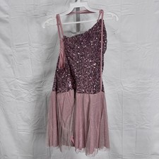 Art Stone Believe Light Pink Dance Costume Size Large Adult