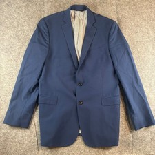 Brooks Brothers Mens 42L Blue Explorer Regent Fit Blazer Wool Blend