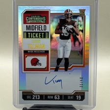 ?  2023 Panini Contenders Cedric Tillman Rookie On Card Auto Variation RC /50. rookie card picture