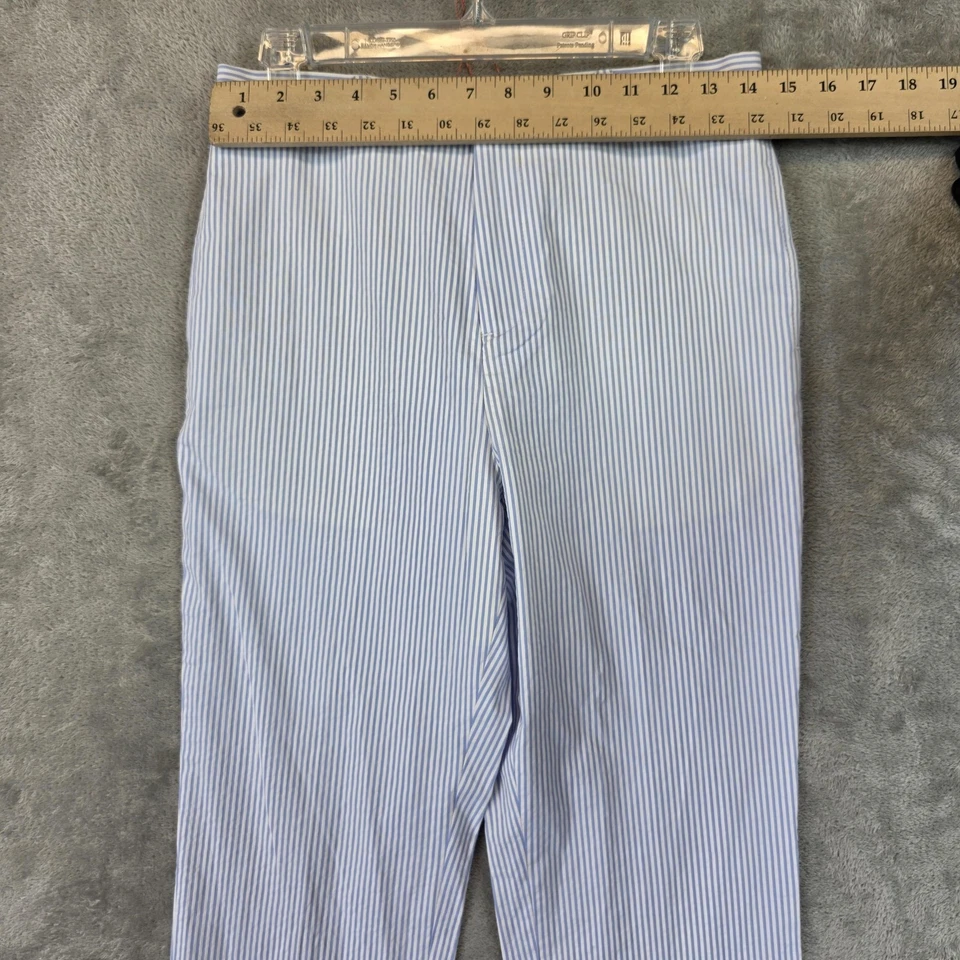 Pantalones Brooks Brothers Niños 16 Seersucker Pierna Recta Elastizados Preppy Clásicos Foto 2 de 4