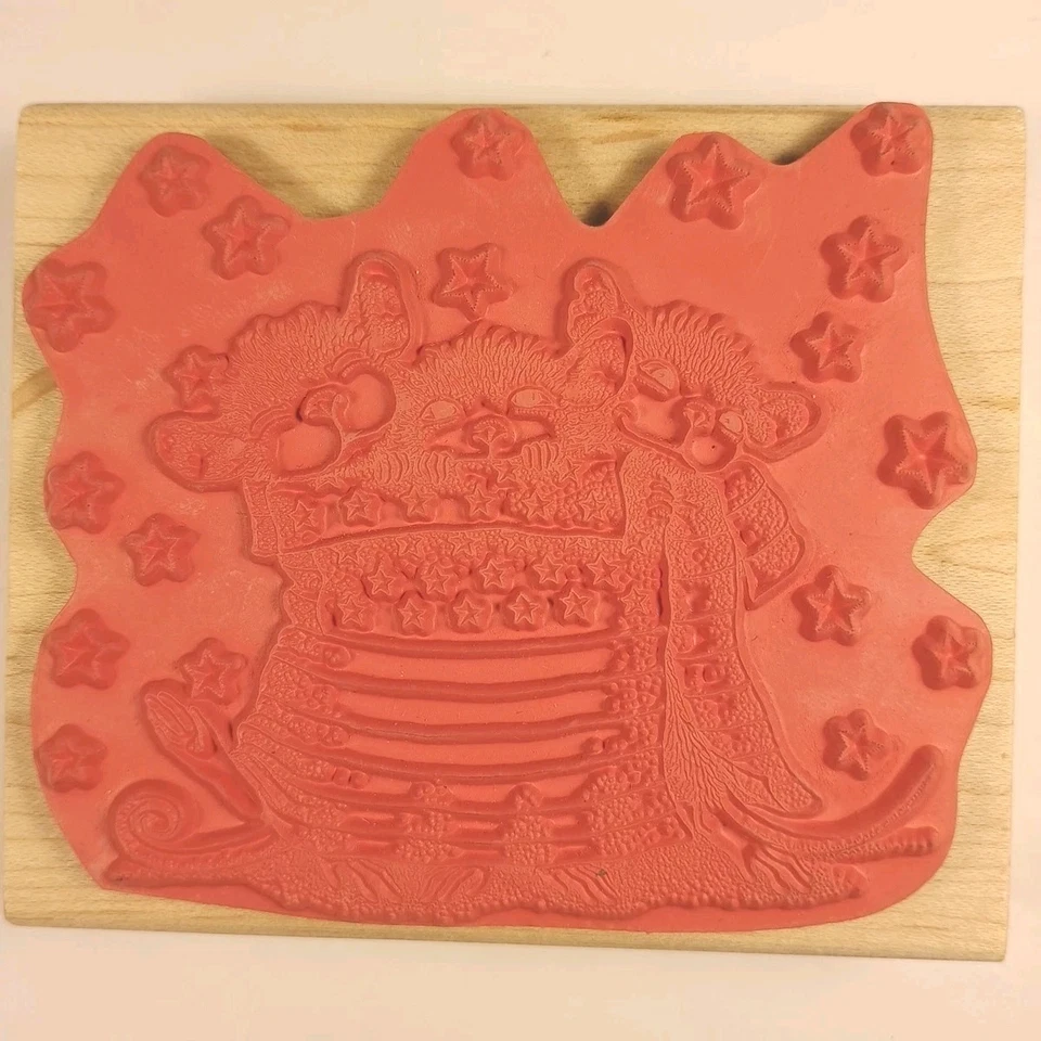 Stampabilities Casa Ratón Patriótico Envoltura Sello de Goma Bandera 4 de Julio América Foto 2 de 4