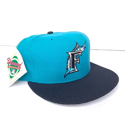 #ad #ad Vintage 90s Florida Marlins Hat New Era Diamond Pro Model 7 3 4 Wool USA $69.97