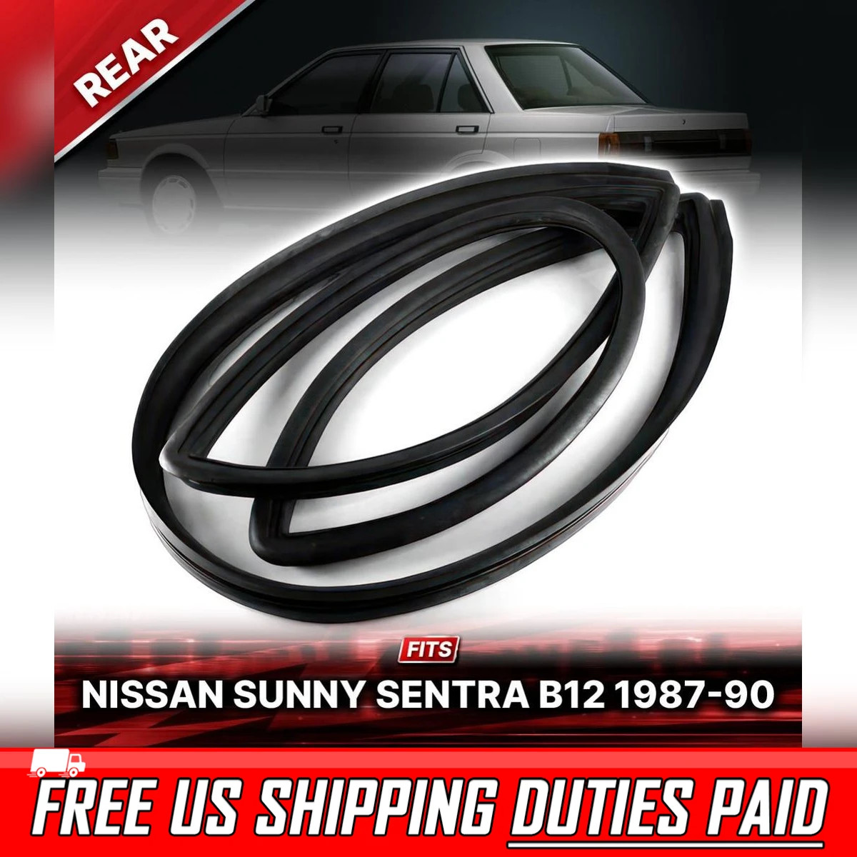 Rear Windshield Rubber Seal Weatherstrip For Nissan Sunny Sentra
