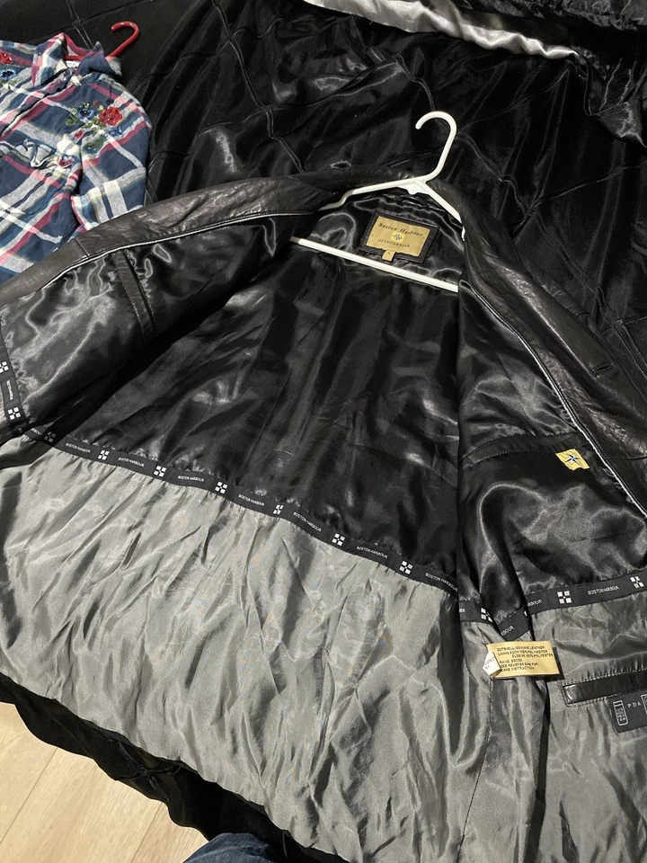 Boston Harbour Vintage Long Sleeve Men’s Trench Coat Button Down Size XL - Image 3 of 4