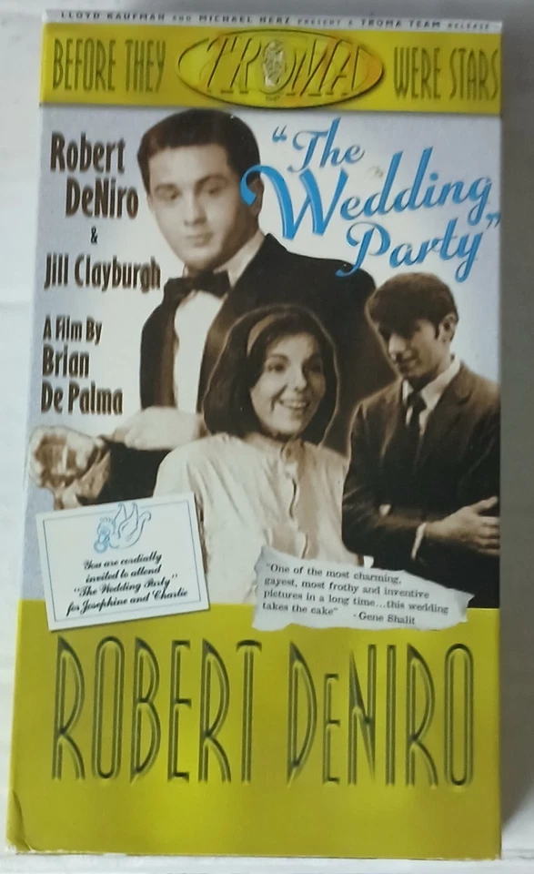 The Wedding Party Before They Were Stars Vhs Troma Team 1998 Rober DeNiro 4240 - Image 2 of 4