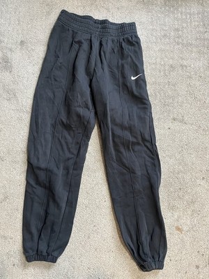 NIKE Sportswear Essential Fleece Pants Women s S Black Loose Fit EUC BV4089-010