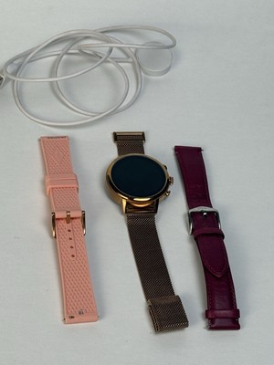 Fossil Dw7f1 Smart Watch With Charger And 3 Bands