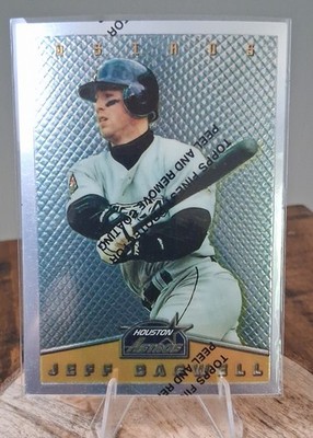 1995 Topps - Total Bases Finest Jeff Bagwell #1 Protective Coat Still On!  