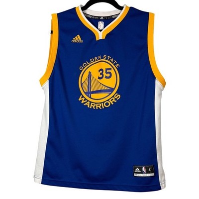 Kevin Durant #35 Golden State Warriors Adidas 2016 NBA Jersey, Youth Size L