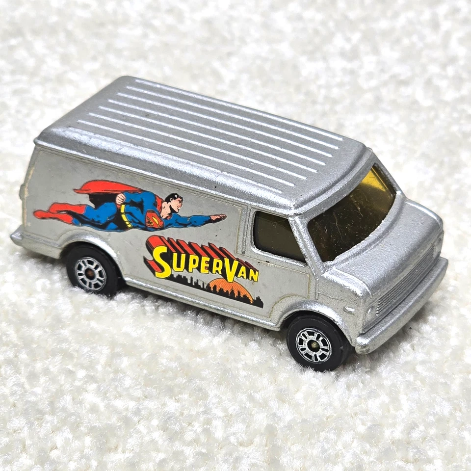 1978 Superman Supervan Corgi Juniors U.S. Van Comic DC Marvel Chevy VTG - Image 3 of 4