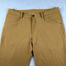 Lululemon Pants Mens 36x30 ABC Classic Fit 5 Pocket Stretch Mustard Tan Artifact