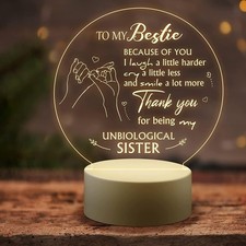 Sister Gifts - to My Sister Night Light Gifts for Sister on Birthday Mothers ...