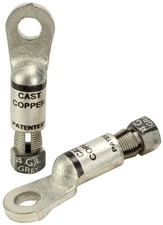 Fastronix Eyelet Style Battery Compression Terminal 2 Pack 4 Gauge 3/8 Eyele