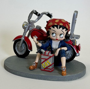 Betty Boop Motorcycle Figurine | eBay