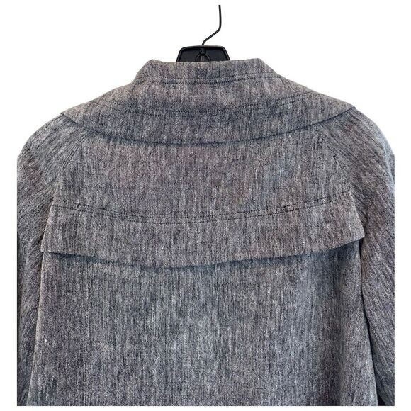 Jon Women's Gray Casual Solid Basic Jacket Size 4 - image 11