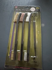 SE All Purpose Gun Cleaning Brush Set Nylon  Bronze&Copper Brushes And 1 Pick