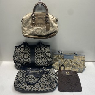 Coach Purses Handbags Totes Signature Canvas Crossbody Vintage Lot of 5