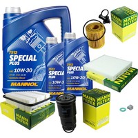 Mann Inspektionspaket 7L Mannol Special Plus 10W-30 FüR Toyota Avensis Kombi 2.0