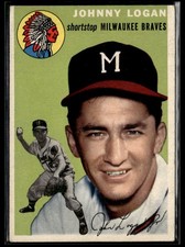 1954 Topps Johnny Logan VG to VG/EX Set Break #122