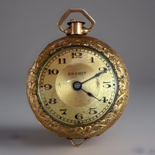 ⌚ Antique ESPIRIT Gold-Filled Engraved Pendant Watch Victorian Era ✨