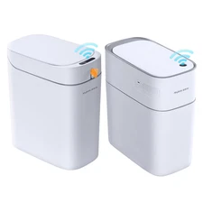 USB Model + Battery Model,2 X 3.5 Gallon Motion Sensor Bathroom Trash Can
