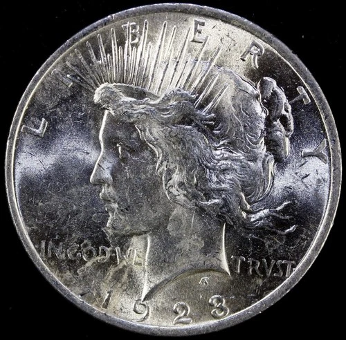 1923 Peace Dollar 90% Silver - BU Uncirculated  #P4