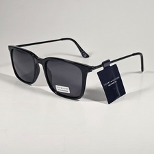 Tommy Hilfiger MP OM691 Rectangular Sunglasses Shiny Black Frame Gray Lens