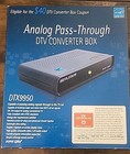 Digital Stream DTX9950 Analog Pass Through DTV Converter Box New Open Box