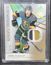2019-20 SP Game Used Gold Spectrum Premium Materials /65 Jimmy Schuldt Rookie RC