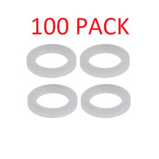 100 3mm Thick Silicone Flat Washers for Kitchen Bathroom Water Faucet Aerator
