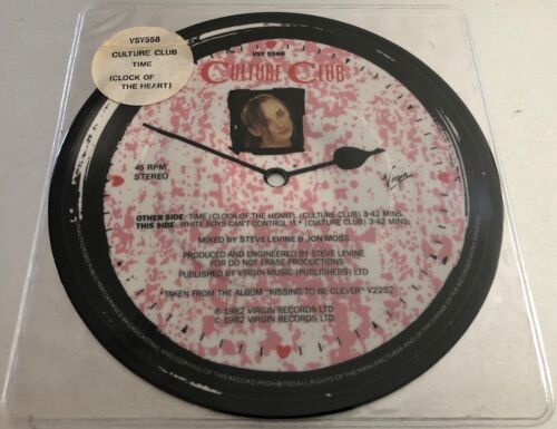 CULTURE CLUB Time RARE UNIQUE 7" MISPRESS MISPRINT PICTURE DISC VINYL Boy George - Picture 2 of 3